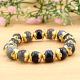Natural Labradorite stone beaded bracelet, Adjustable bracelet for women